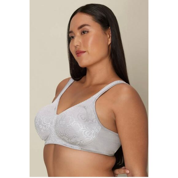 Playtex 18 Hour Ultimate Lift and Support Wireless Bra 40DD - Crystal Grey - Picture 2 of 8